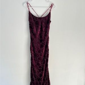 Maroon long dress